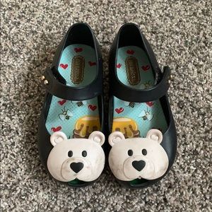 Mini Melissa Black Bear Shoes